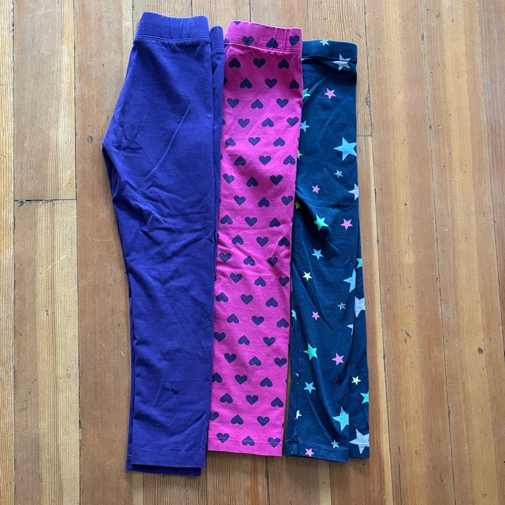 Primary Kids Leggings Set - Purple, Pink, and Black